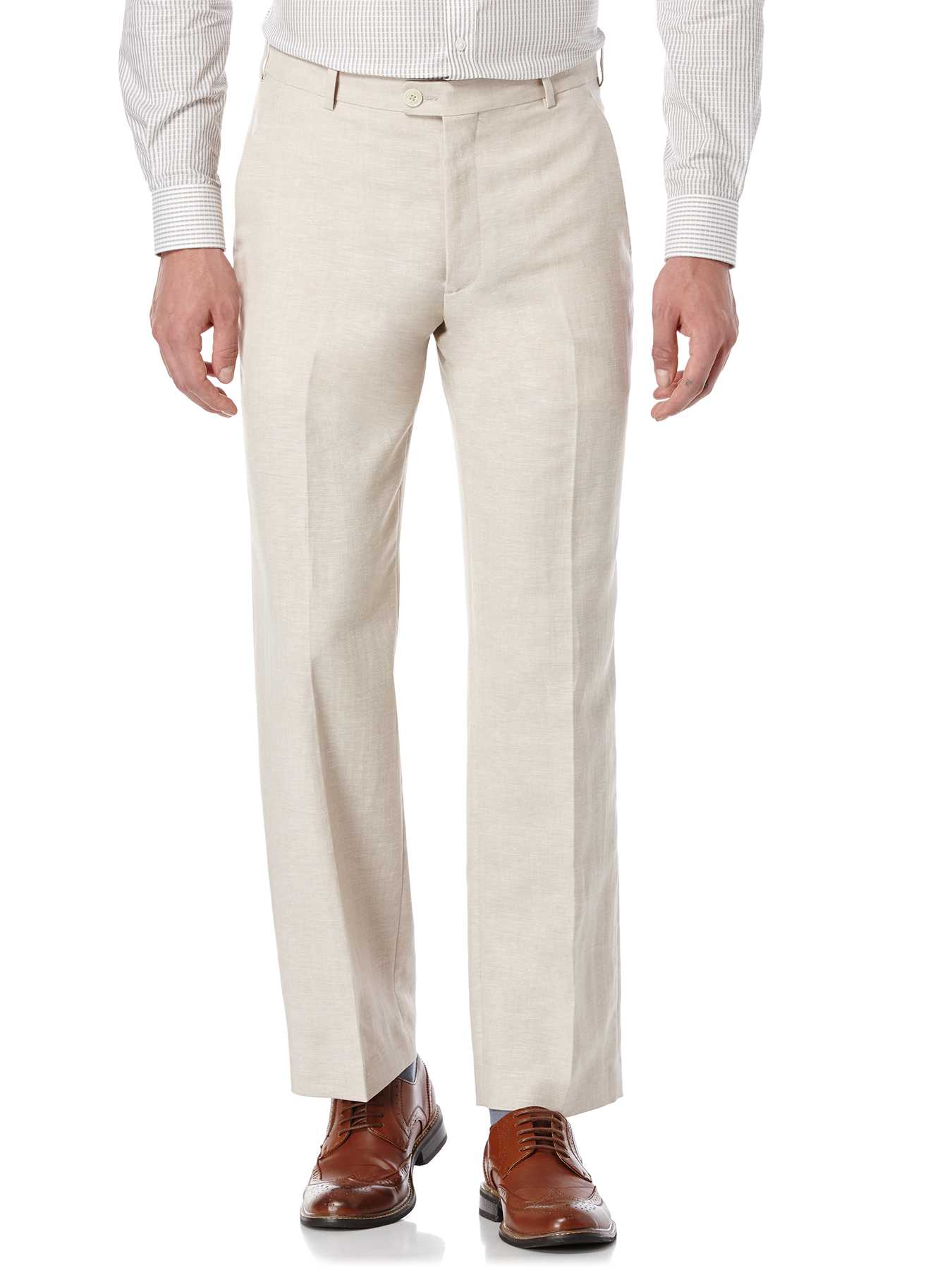 Perry Ellis Classic Fit Linen Portfolio Pant