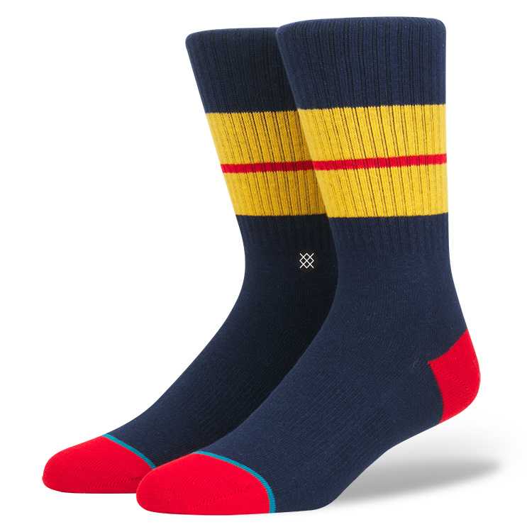 Stance Sequoia 2 (Navy) classic crew Socks