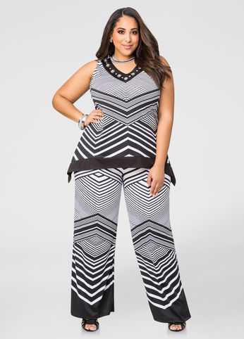 Bold Stripe Palazzo Pant