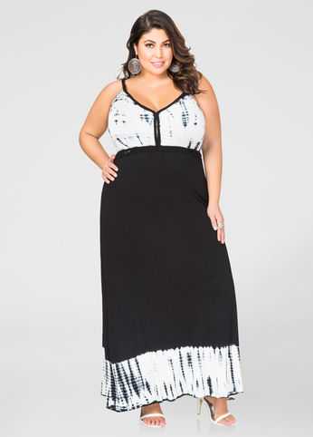 Braided Tie Dye Maxi Dress