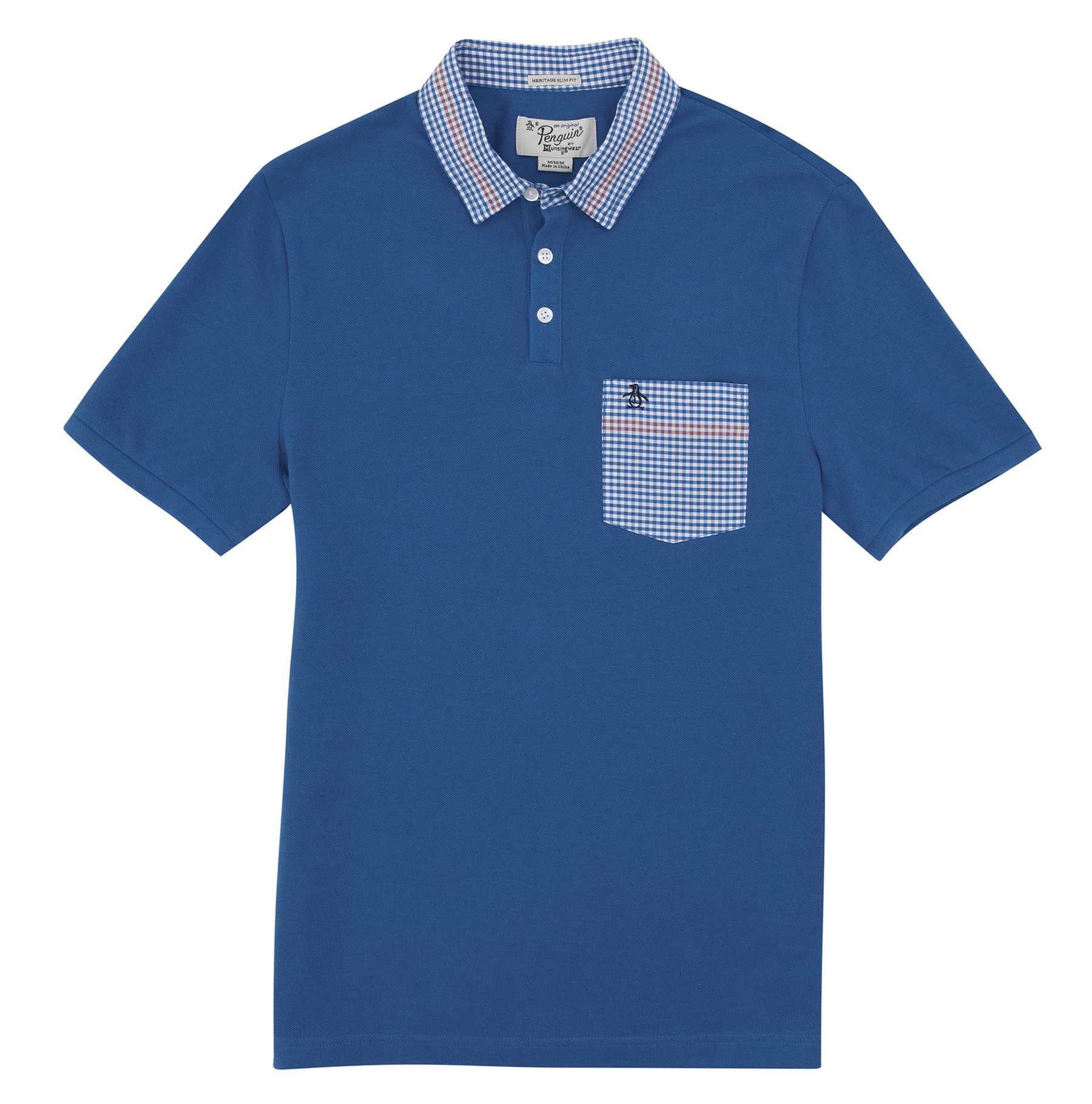 Original Penguin GINGHAM COLLAR POLO