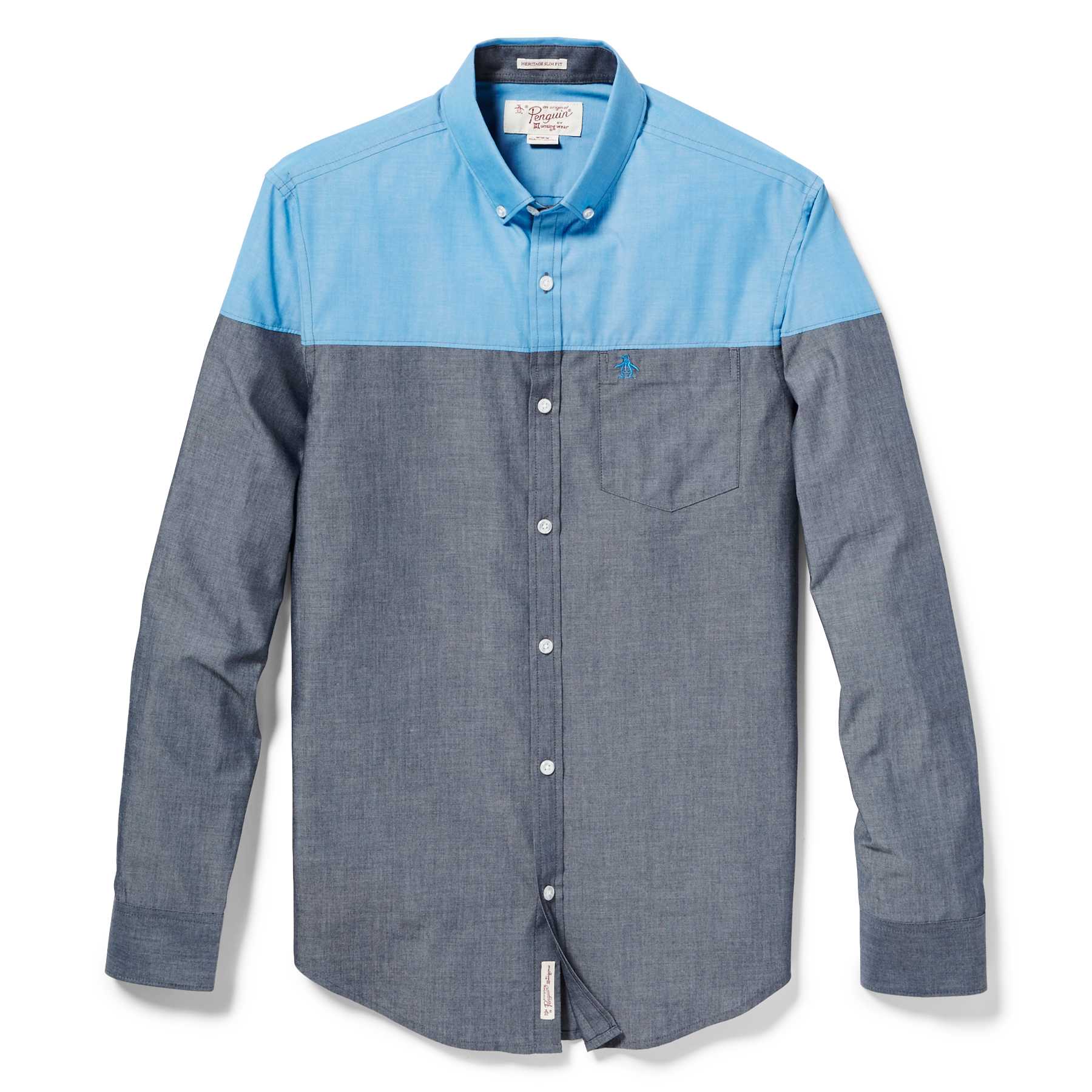 Original Penguin COLORBLOCK CHAMBREY SHIRT