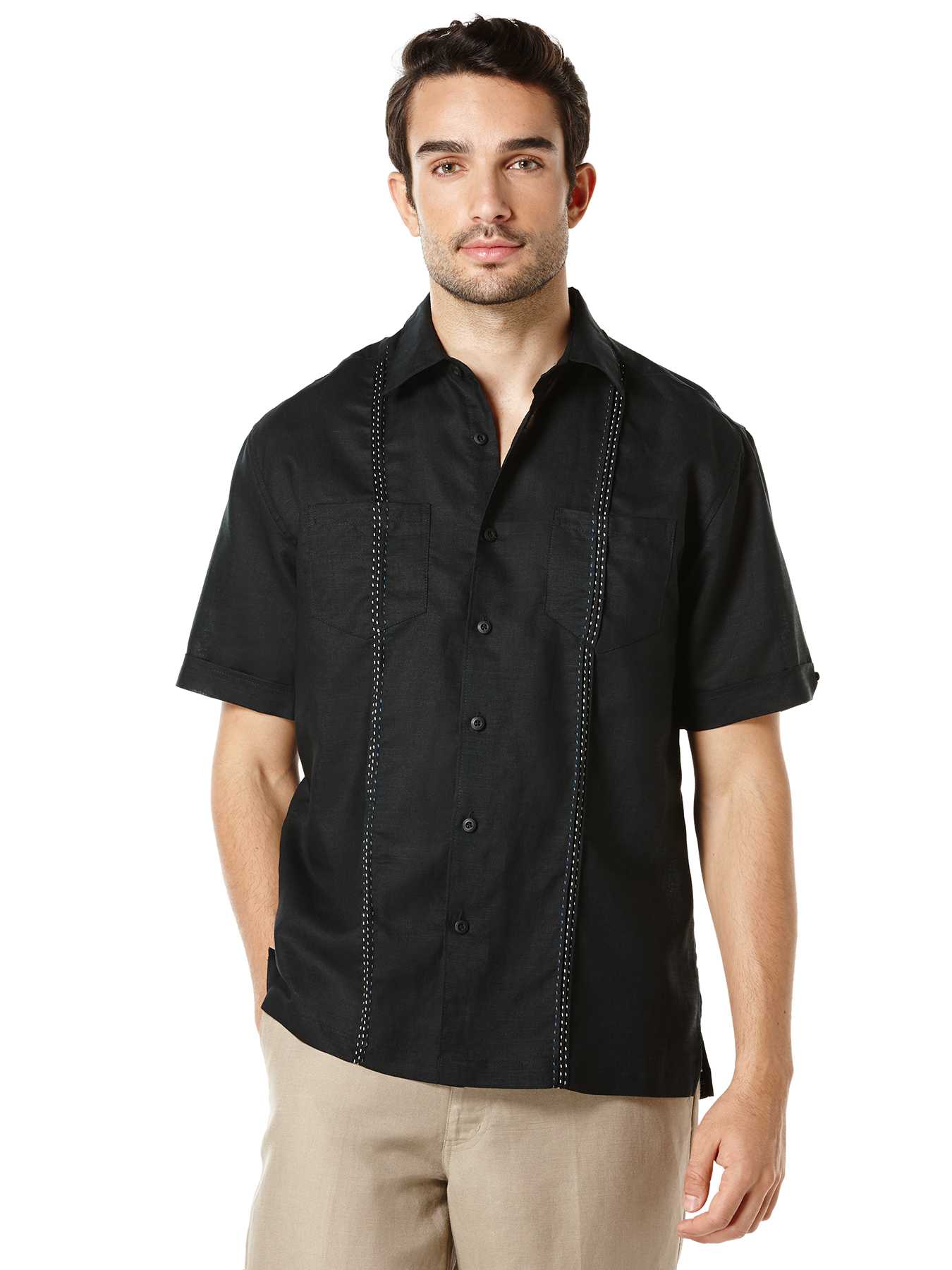 Cubavera Short Sleeve 2 Upper Pockets With Front Tucking