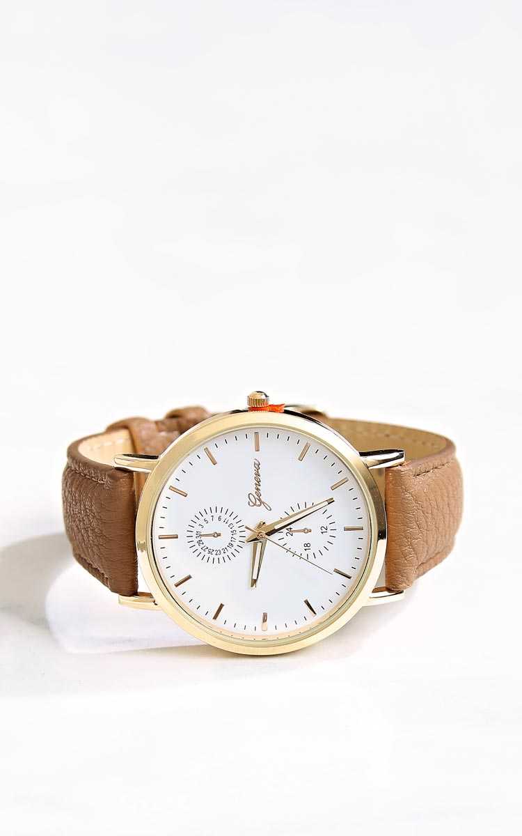 Time Will Tell Watch - N/S - Taupe by Styles For Less