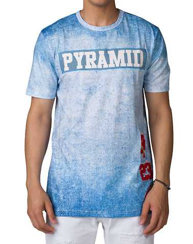 BLACK PYRAMID MENS Blue Clothing / Tops