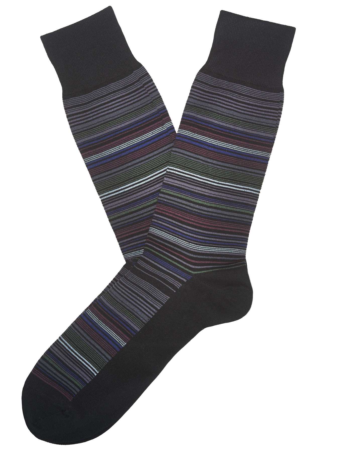 Perry Ellis Multi Color Stripe Portfolio Sock
