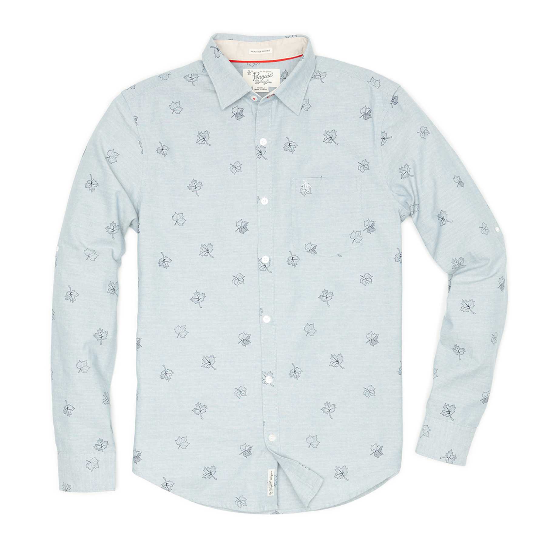 Original Penguin LEAF PRINT SHIRT