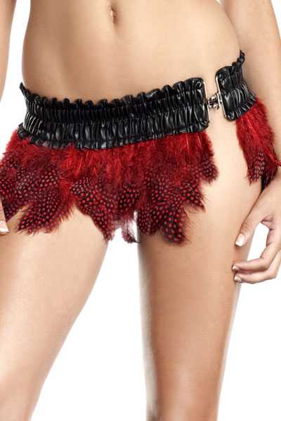 Red Feather Skirt