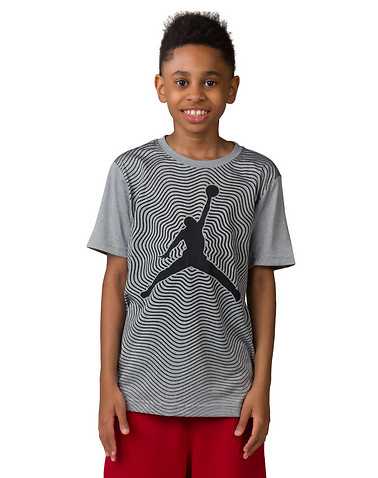 JORDAN BOYS Grey Clothing / Short Sleeve T-Shirts M