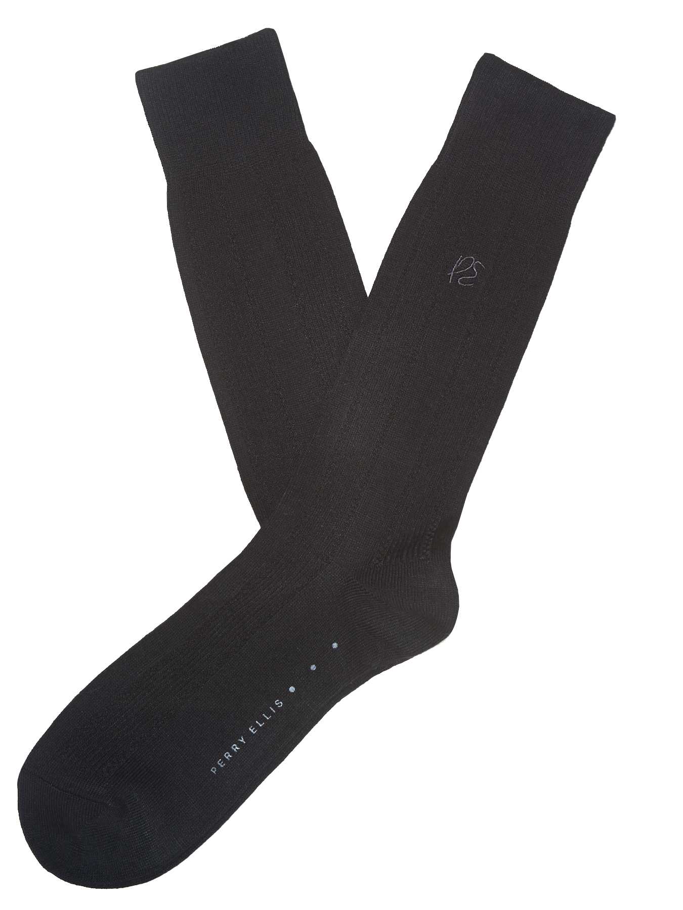 Perry Ellis Perry Ellis Logo Textured Sock