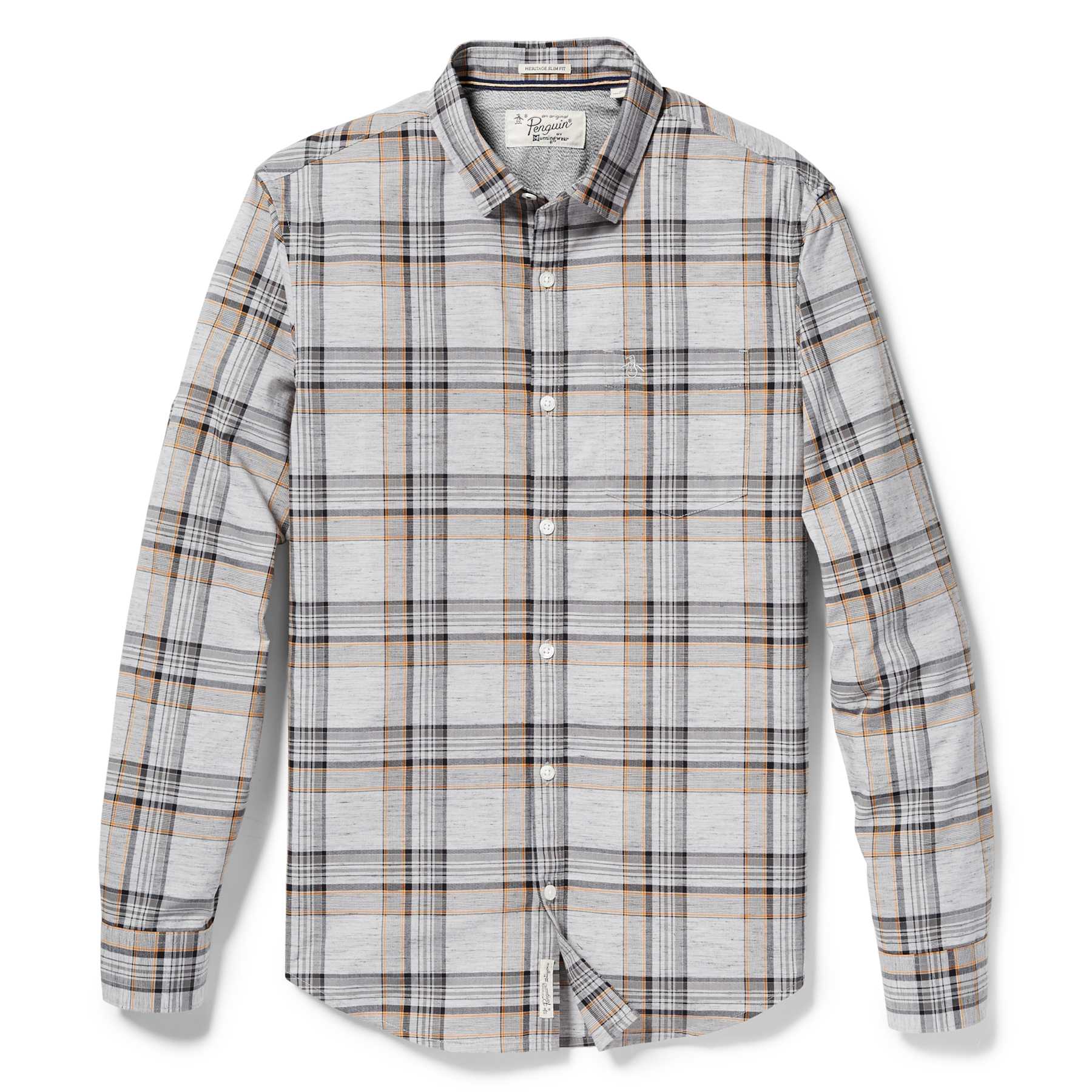 Original Penguin HEATHERED PLAID SHIRT