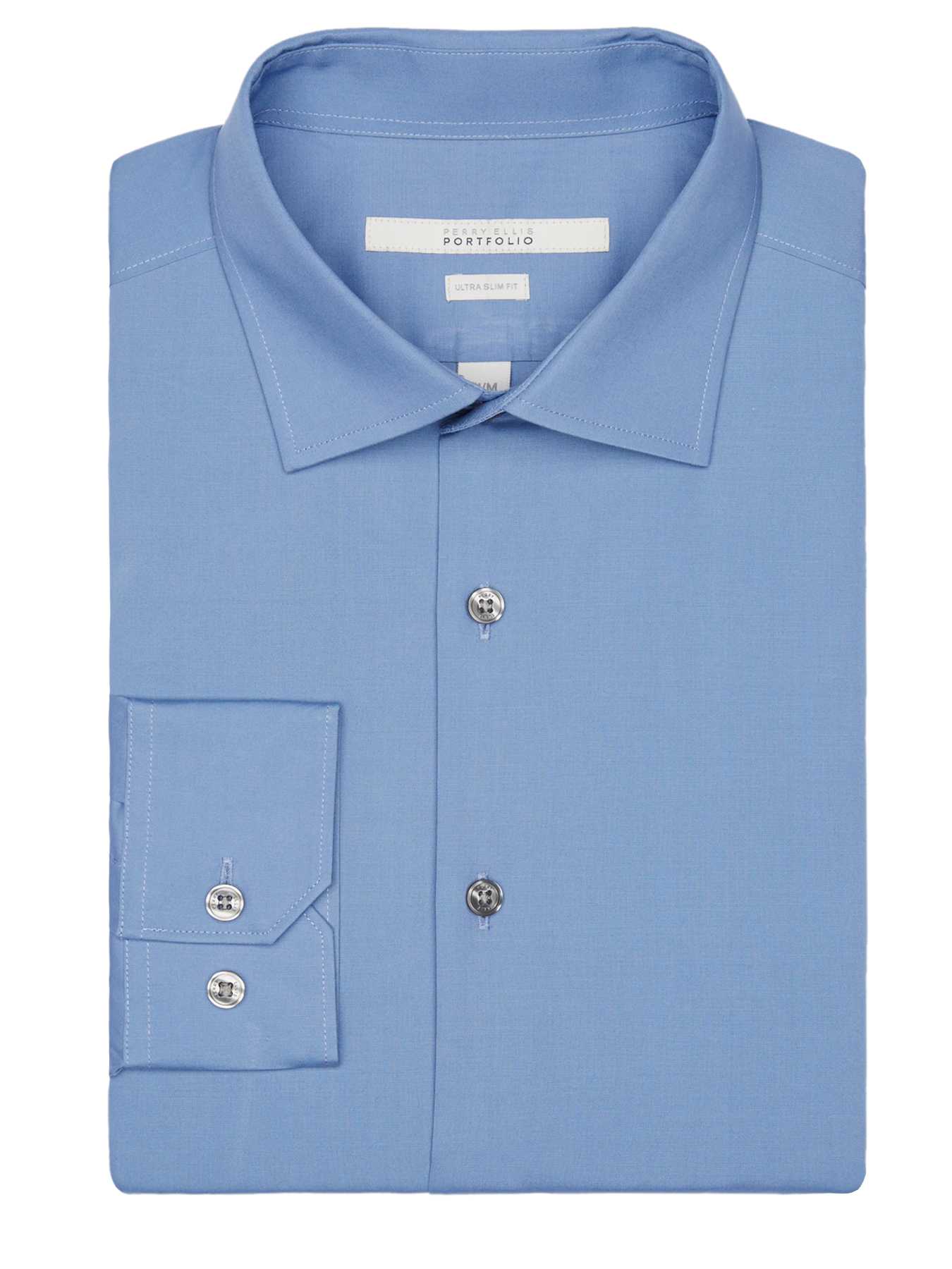 Perry Ellis Ultra Slim Solid Dress Shirt