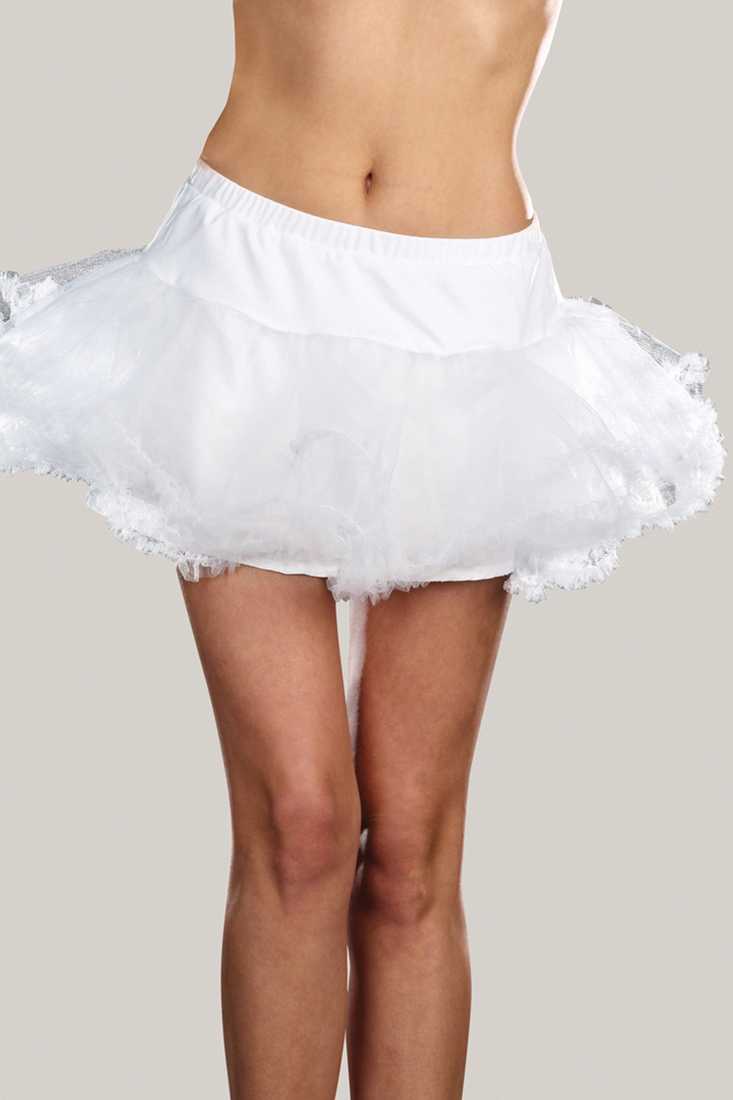 White Layered Tulle Petticoat Costume Accessory