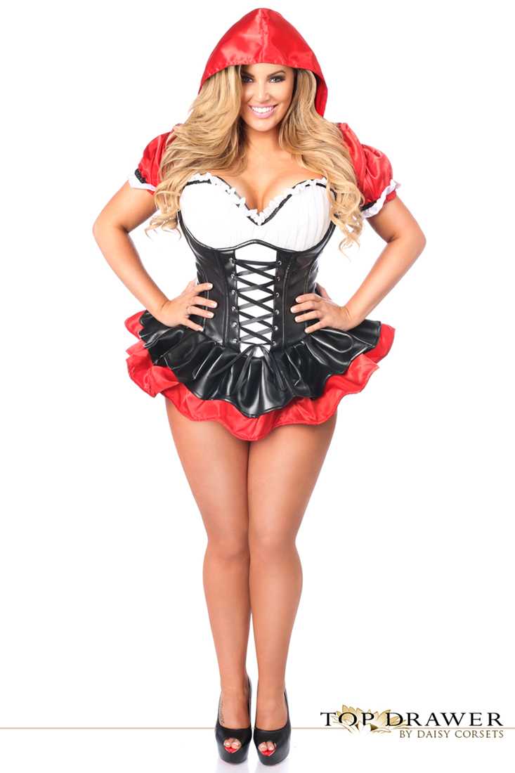 Top Drawer Premium Red Riding Hood Corset Dress Costume