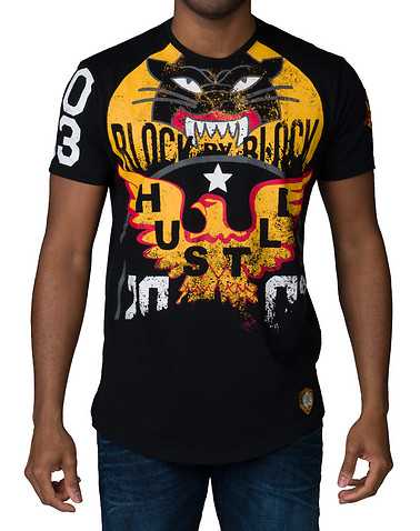 HUSTLE GANG MENS Black Clothing / Tops XXL