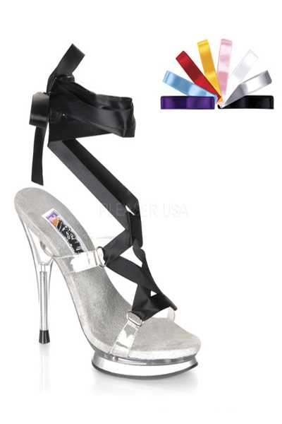 Clear With Interchangeable Lace High Heels
