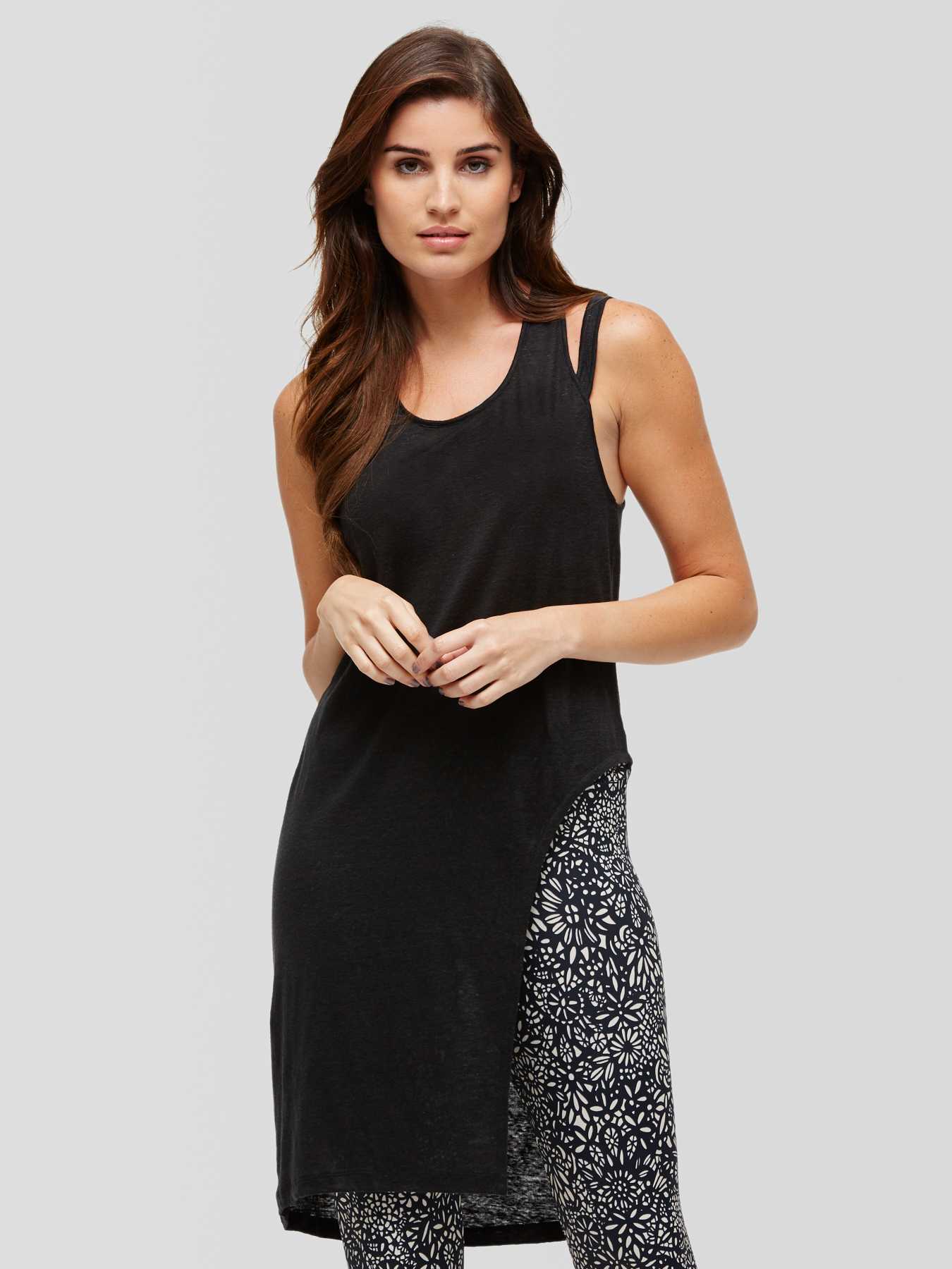 Peony Linen Fashion Tank