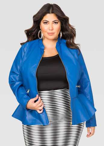 Peplum Moto Jacket