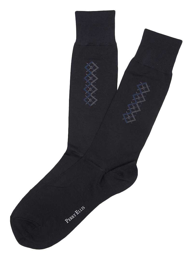 Perry Ellis Micro Luxe Diamond Portfolio Sock