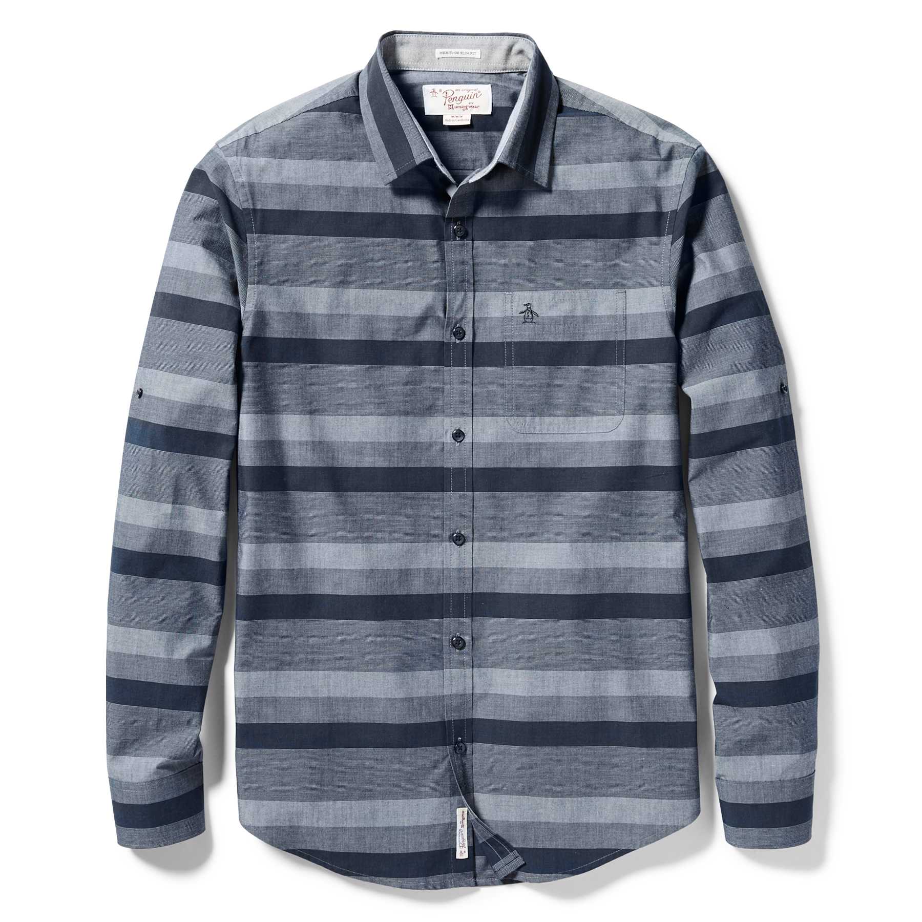 Original Penguin END ON END HORIZONTAL SHIRT