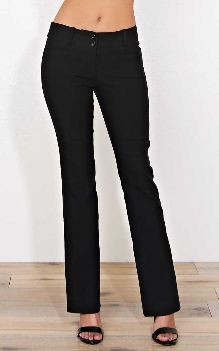 Stretch Fit Work Slacks - LGE - Black in Size Large by Styles For Less