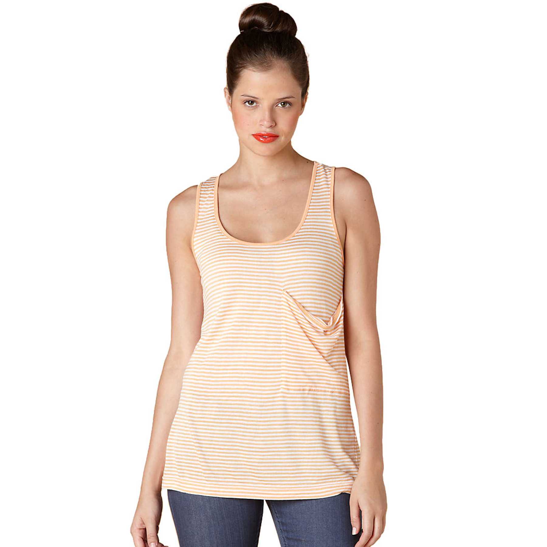 Original Penguin STRIPED POCKET TANK