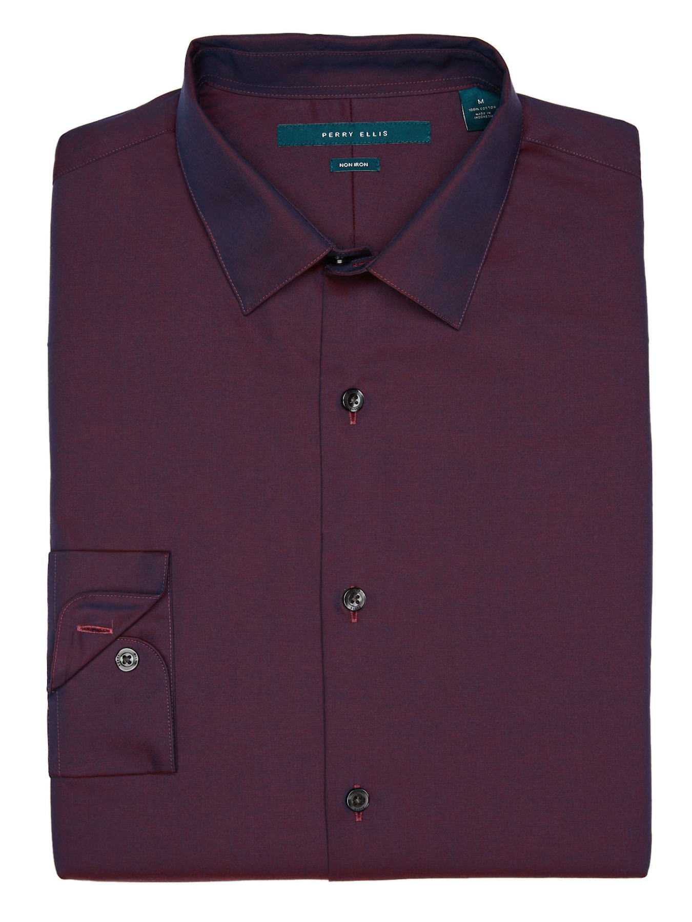 Perry Ellis Big and Tall Non-Iron Luxury Iridescent Shirt