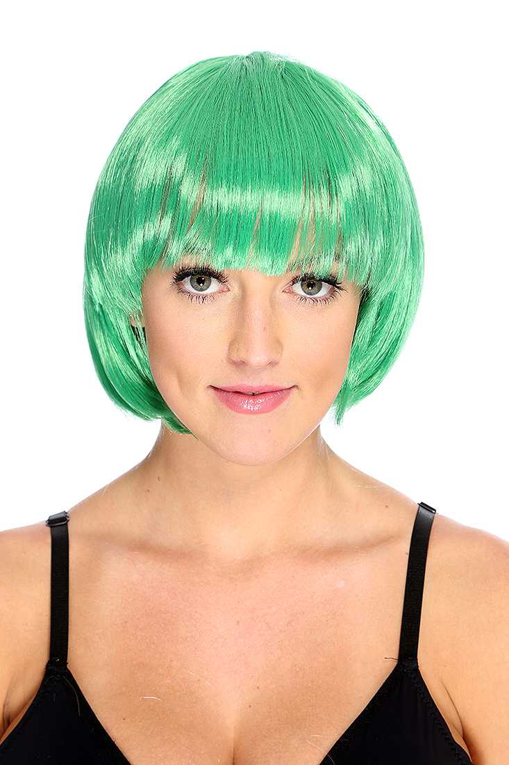 Green Short Bob Wig