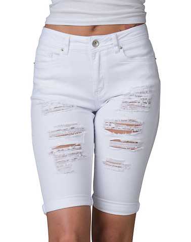 ESSENTIALS WOMENS White Clothing / Denim Shorts S