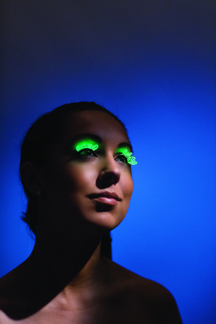 Glow In The Dark Whimsy Laser Cut Sexy Ravewear Eyelashes
