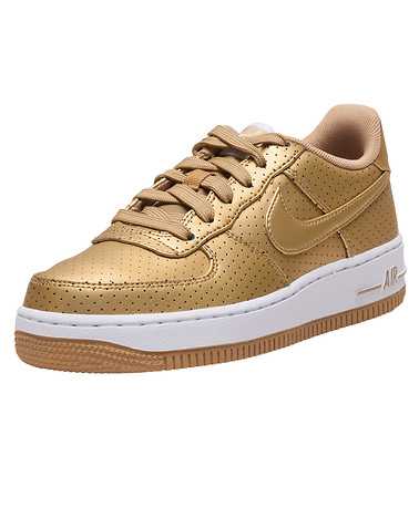 NIKE GIRLS Gold Footwear / Sneakers