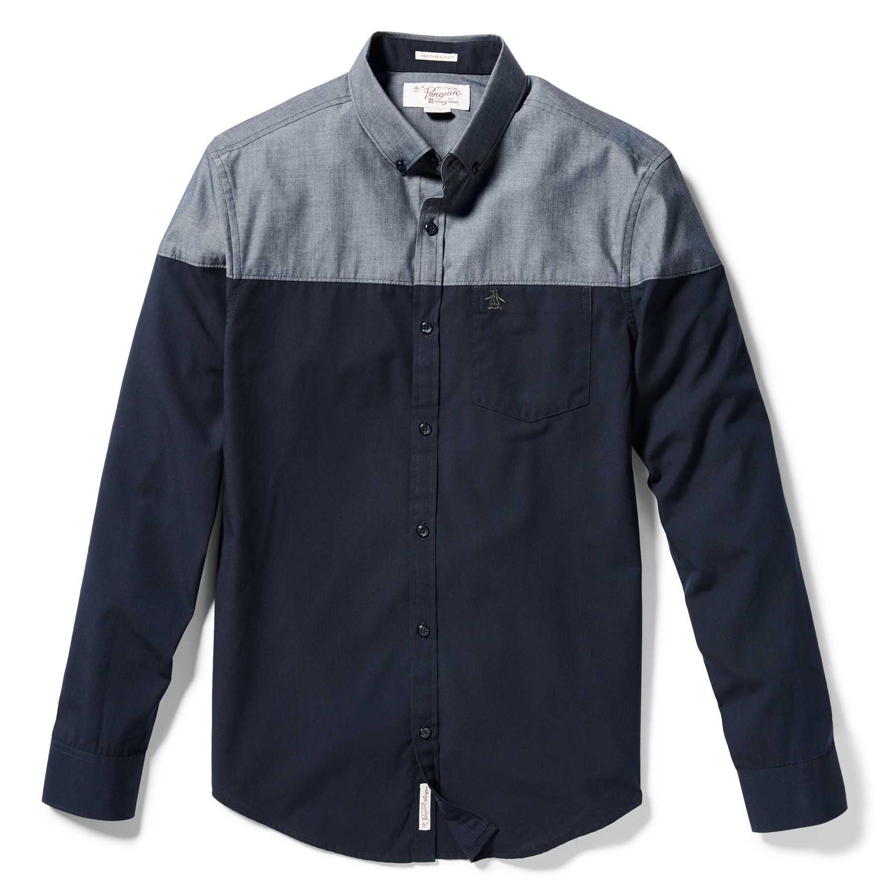 Original Penguin COLORBLOCK CHAMBREY SHIRT