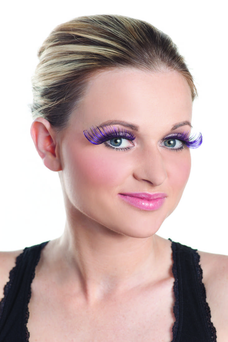 Purple Long Curled Sexy Ravewear Eyelashes