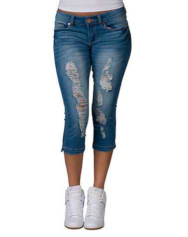 ESSENTIALS WOMENS Blue Clothing / Denim Shorts