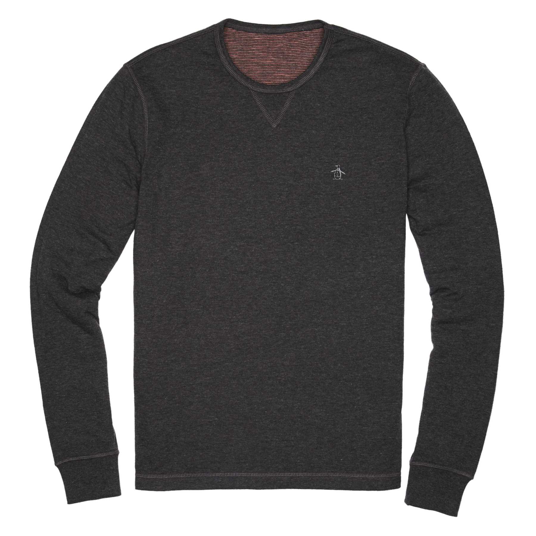 Original Penguin REVERSIBLE LONG SLEEVE TEE