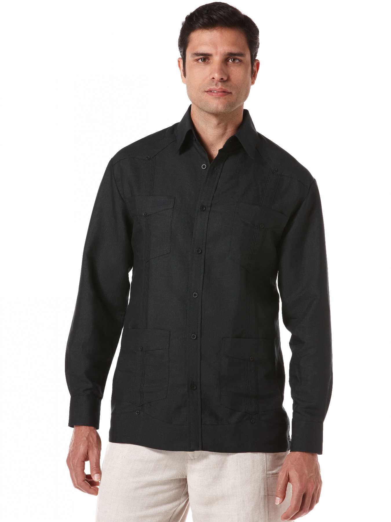 Cubavera Rayon Blend Long Sleeve Guayabera