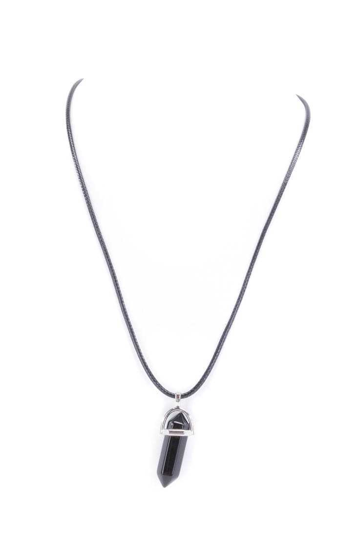 Black Center Stone Necklace