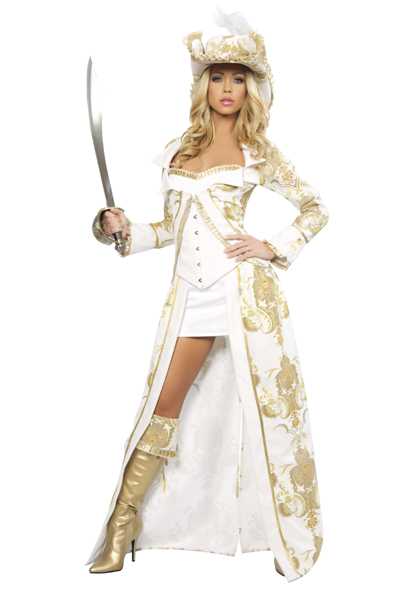 5 PC Deluxe Pirate Queen Costume