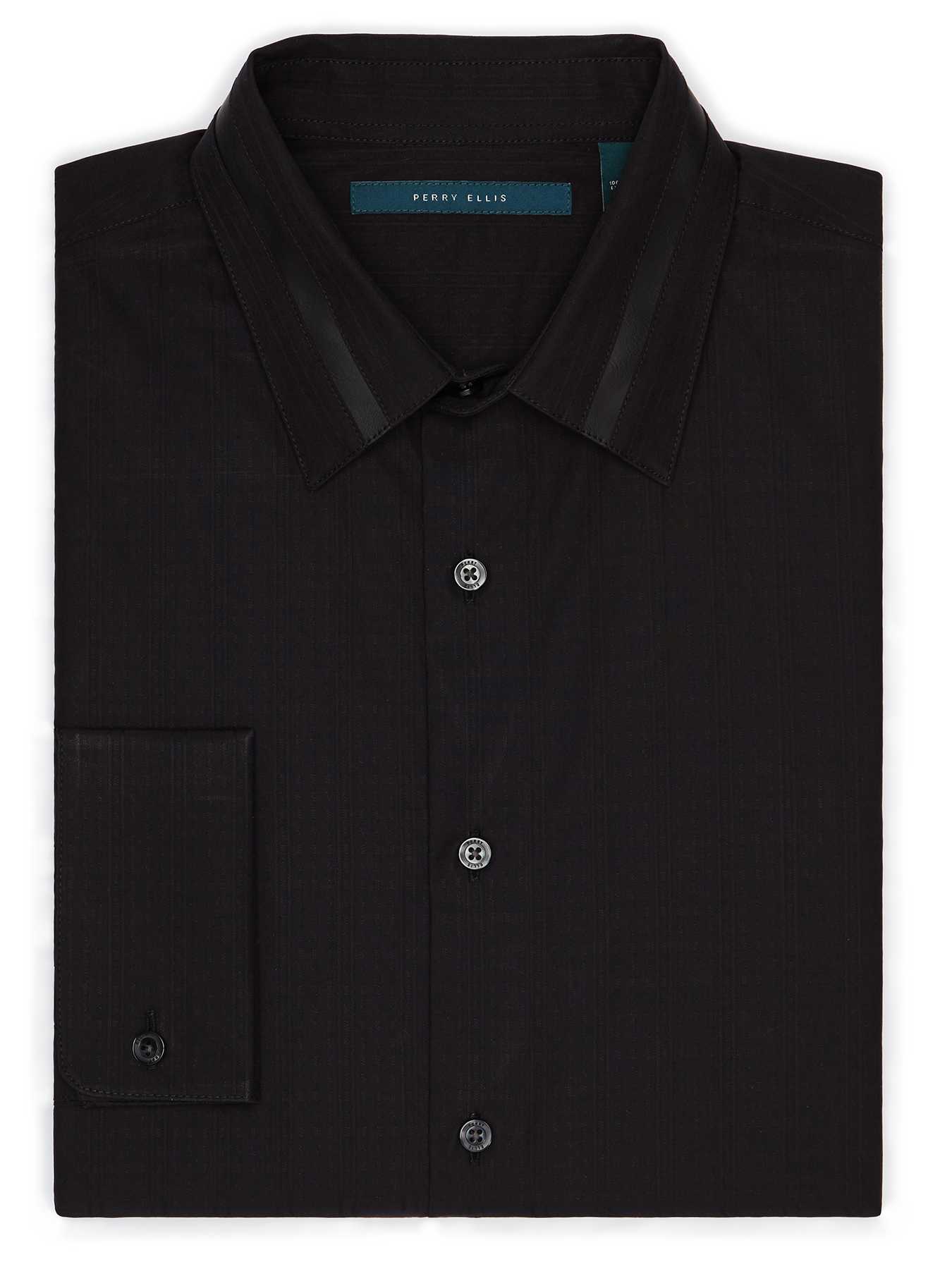 Perry Ellis Textured Dobby Stripe Shirt