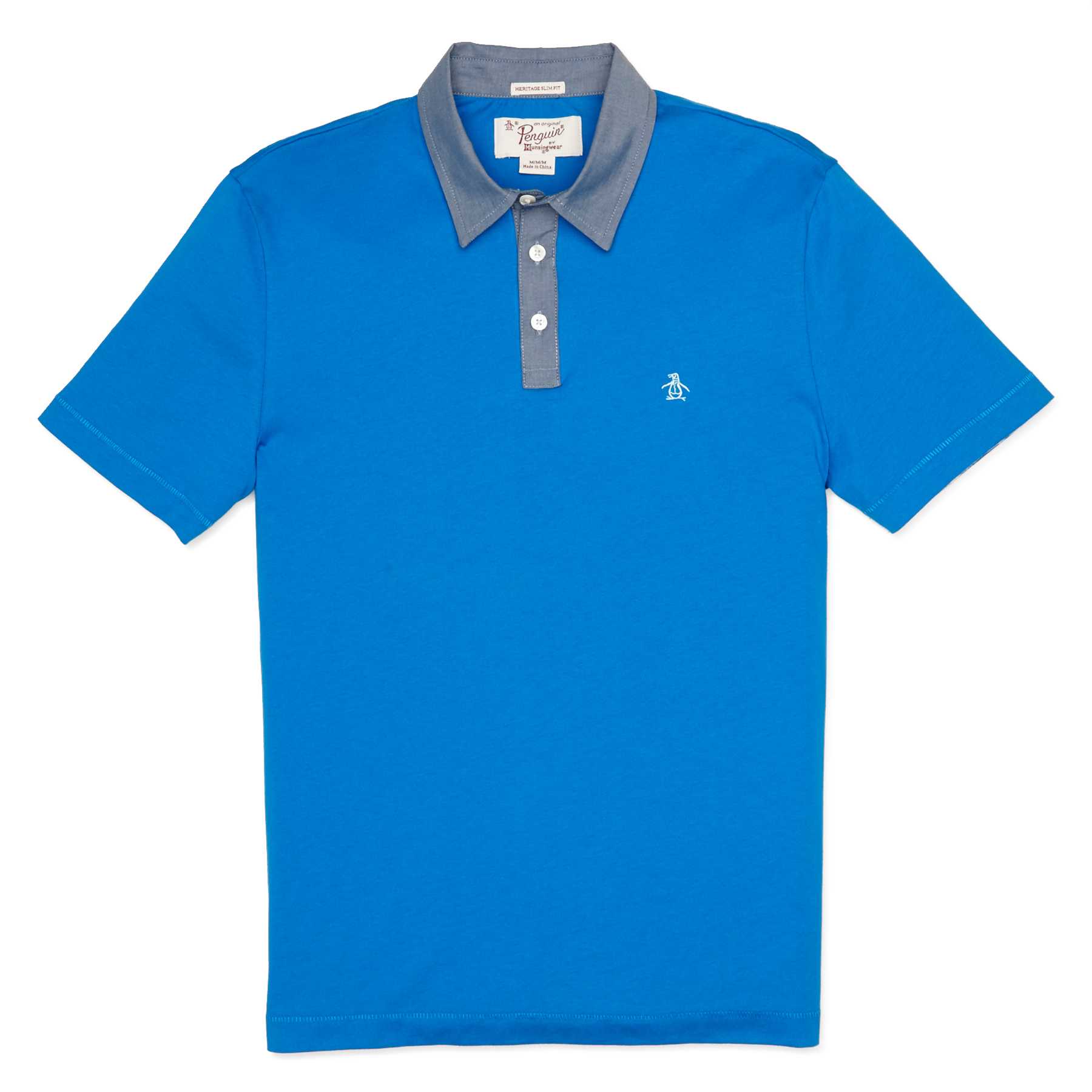 Original Penguin CHAMBRAY COLLAR POLO