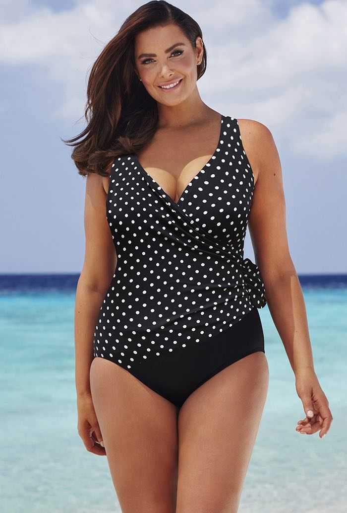 Longitude Robby Dots Side Tie Surplice