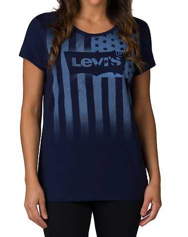 LEVIS WOMENS Navy Clothing / Tops S