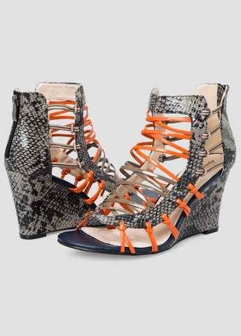 Exotic Print Wedge - Wide Width