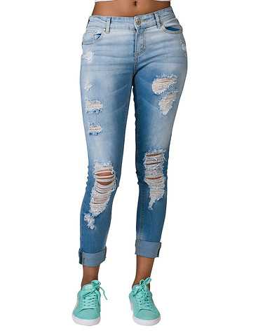 ESSENTIALS WOMENS Blue Clothing / Jeans
