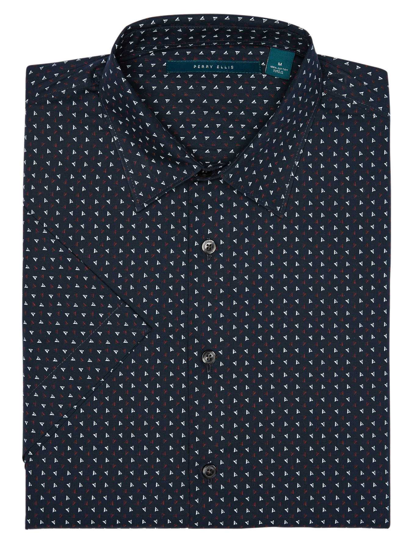 Perry Ellis Short Sleeve Tossed Arrow Print Shirt