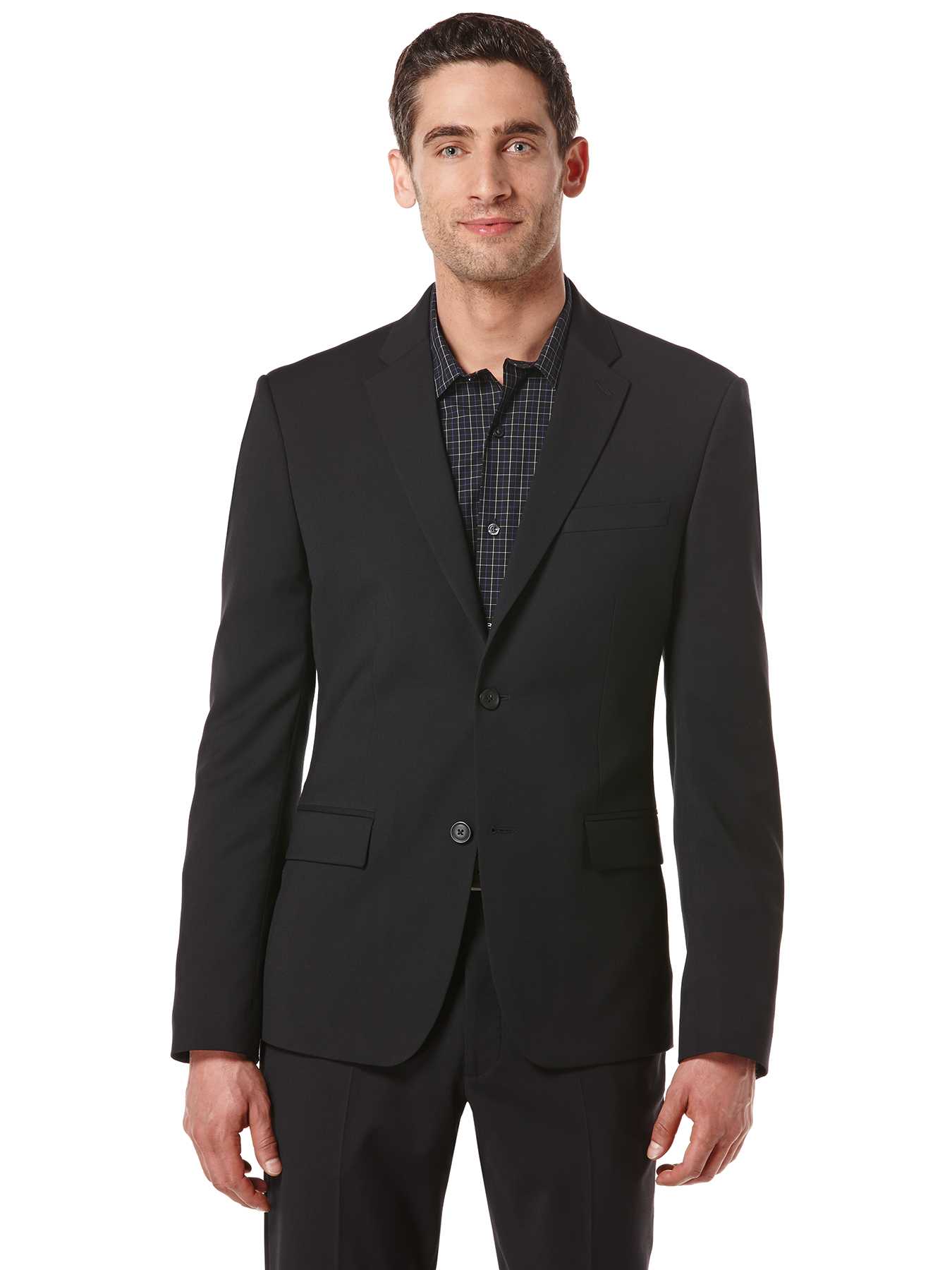 Perry Ellis Slim Fit Textured Washable Suit Jacket
