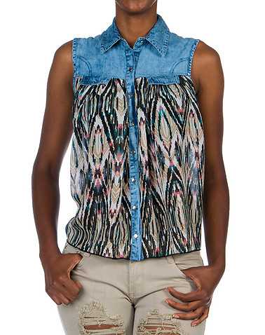 ESSENTIALS WOMENS Blue Clothing / Tops S