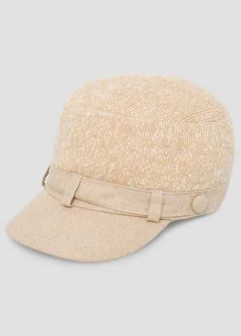 Marled Knit Newsboy Hat