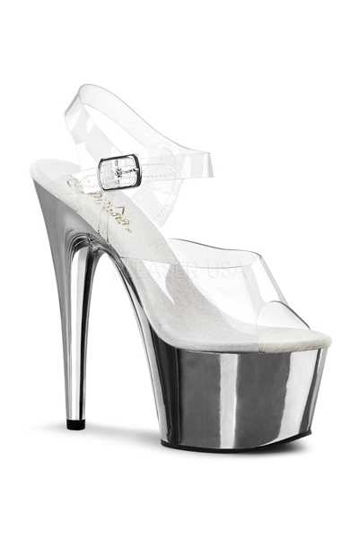 Clear Strappy Peep Toe Platform Heels Heel Shoes online store sales:Stiletto Heel Shoes,High 