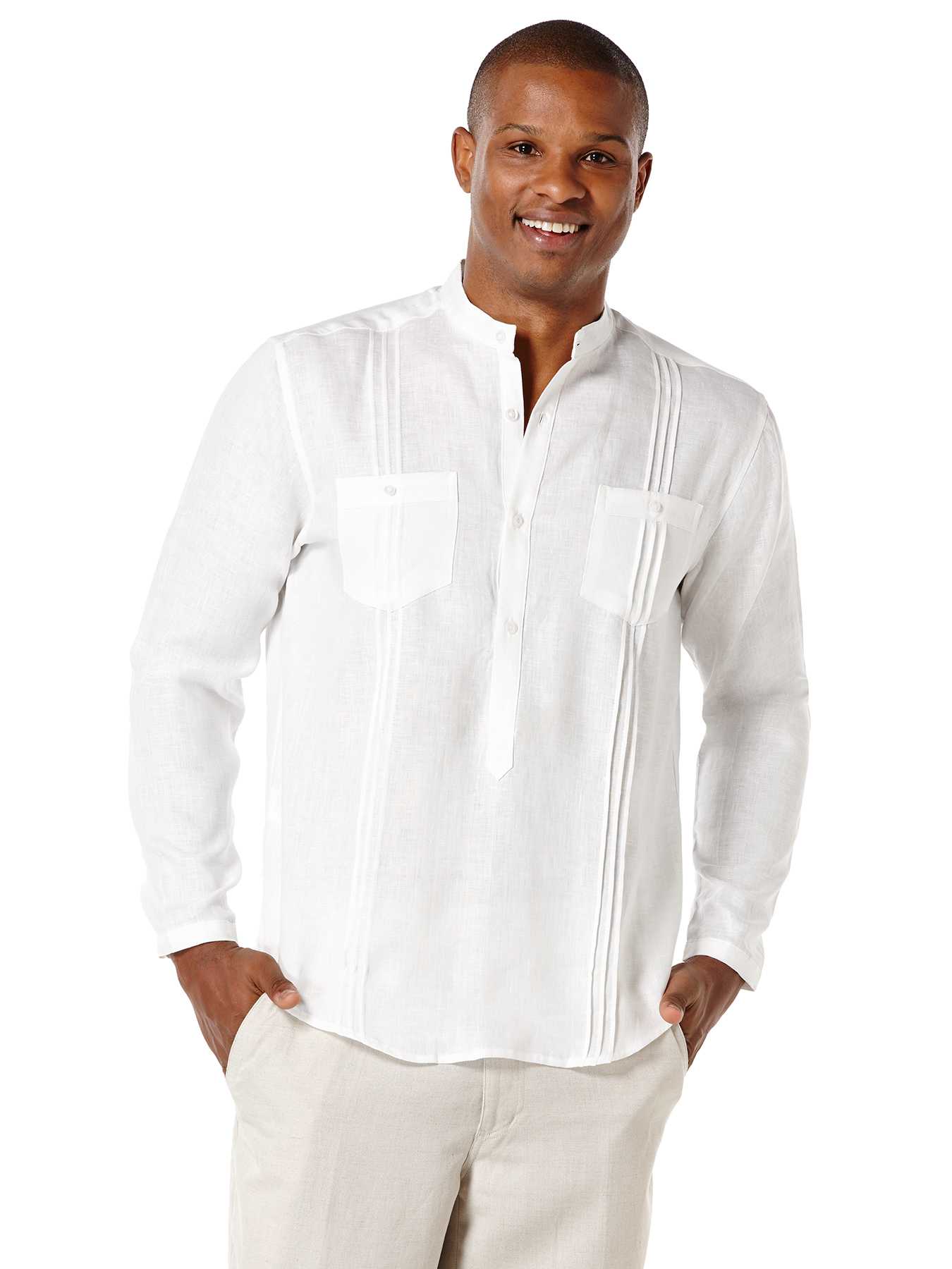 Cubavera Short Sleeve 2 Upper Pockets With Front Tucking